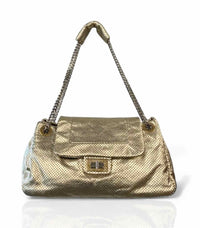 Chanel Gold Leather Shoulder